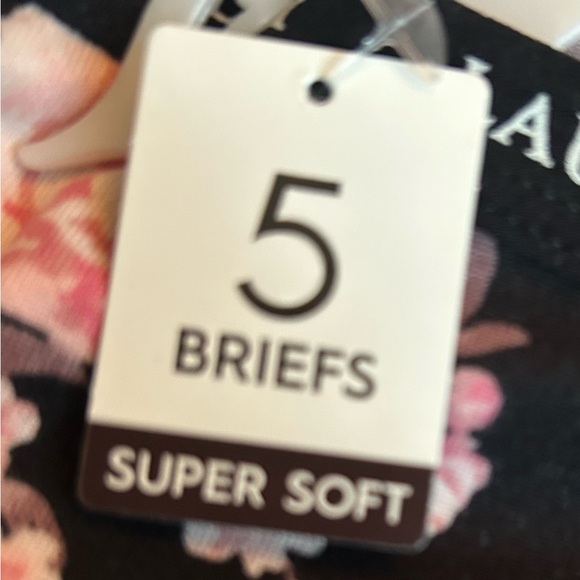 Laura Ashley Woman’s 5-Pack Briefs Underwear Floral & Solid 1X or 2X - Picture 7 of 10